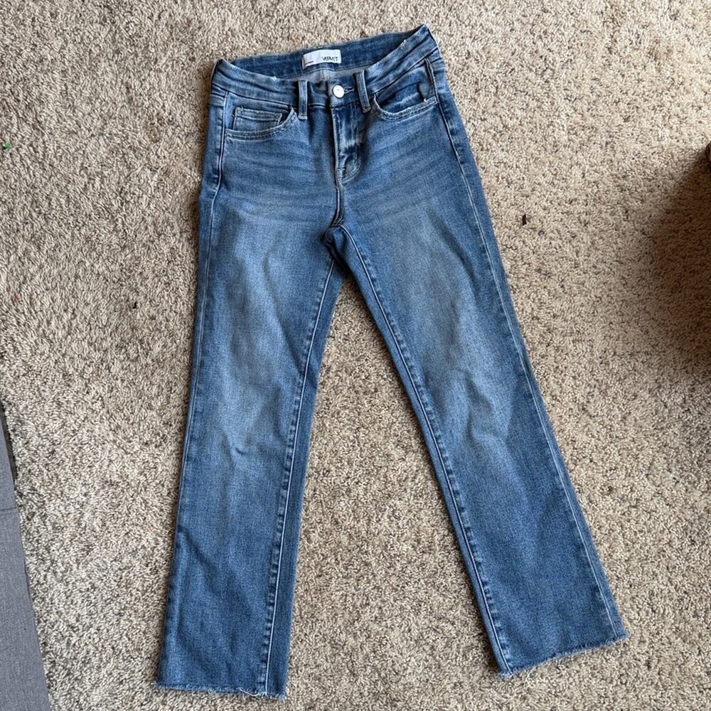 VERVET Light Blue Women's Jeans Kick Crop Jeans Size 24 | Normcore Demin